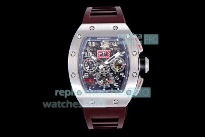 KV Factory Replica Richard Mille RM011 Felipe Massa Black Kite Flyback Chronograph Watch